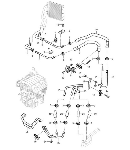 Diagram 813-05 Porsche Macan (95B) MK1 (2014-2018) Carrozzeria