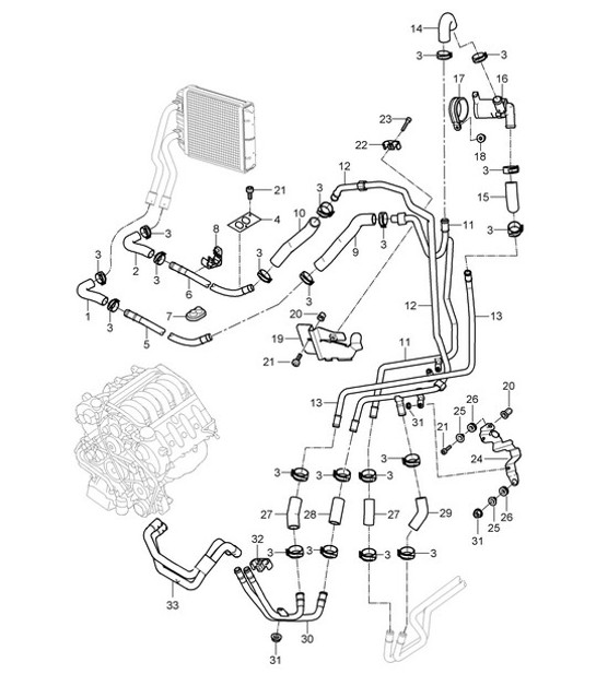 Diagram 813-10 Porsche Cayman GTS 718 4.0L PDK（400 马力）  车身