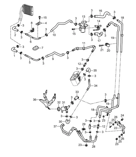 Diagram 813-15 Porsche 992 (911) MK2 2024>> 