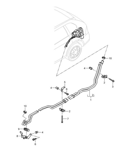 Diagram 813-25 Porsche Cayman 2.7L 987C 2006-08 Body