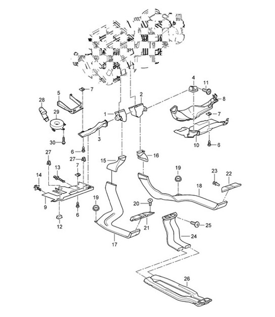 Diagram 813-30 Porsche Cayman S 3.4L 987C 2005-08 Carrozzeria