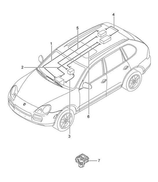 Diagram 902-50 Porsche 911 1978-1989 3.3L Turbo (930) Electrical equipment