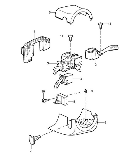 Diagram 903-10 Porsche Cayenne Coupé Turbo V8 4.0L Benziner 550 PS 