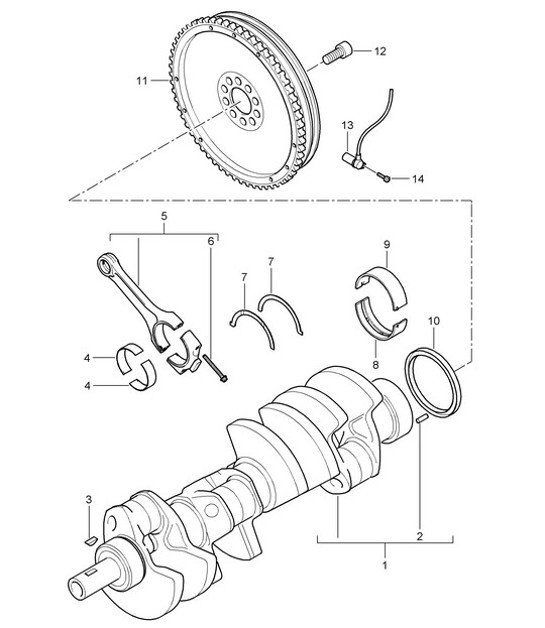 Diagram 102-000 Porsche Panamera 4 2.9L V6 