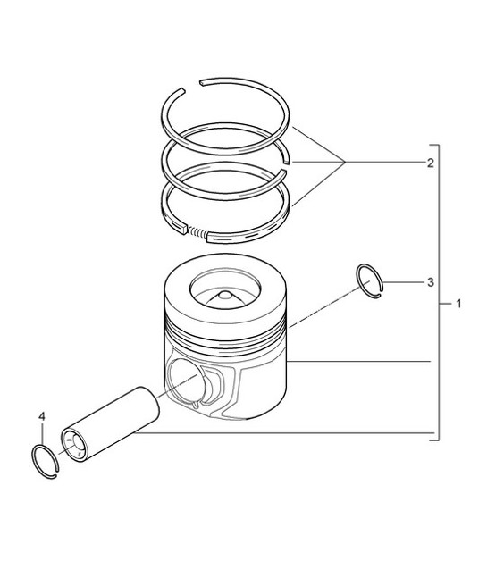 Diagram 102-050 Porsche Panamera GTS V8 4.8L Motor