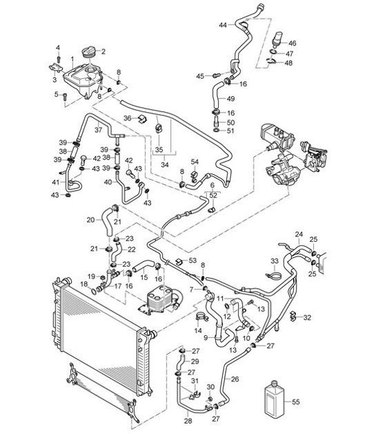 Diagram 105-040 Porsche Cayenne S E-Hybrid Coupé V6 3.0L 519pk 