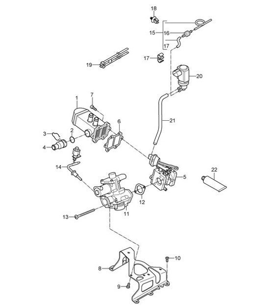 Diagram 108-000 Porsche 992 Carrera 2 3.0L 