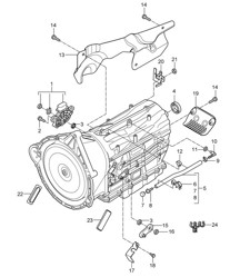 Tiptronic / Selector / Accesorios (PR:G0R, Tiptronic S) Cayenne 9PA1 (957) 2007-10