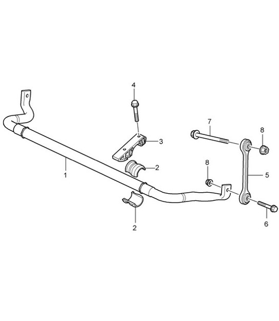 Diagram 402-005 Porsche Cayenne MK2 (957) 2007-2010 Assale anteriore, sterzo 