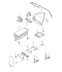 Airbag Cayenne 9PA1 (957) 2007-10