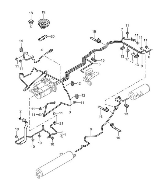 Diagram 606-005 Porsche Cayenne 3.6L 2007>> Wheels, Brakes