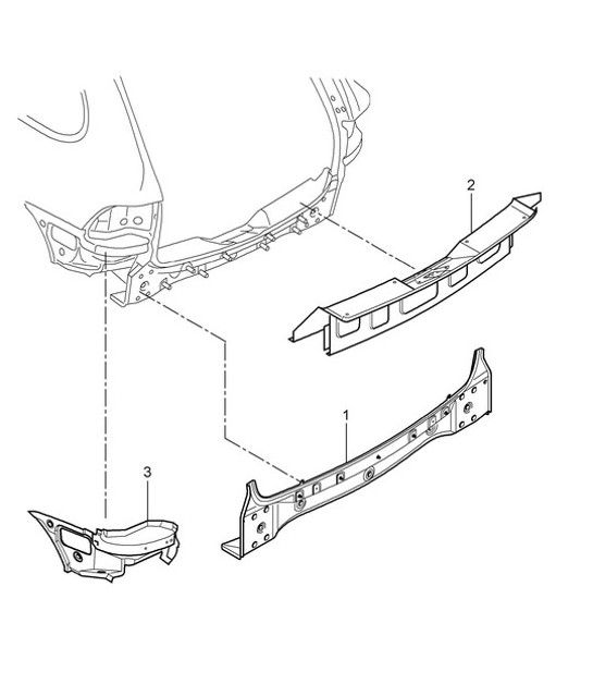 Diagram 801-030 Porsche Taycan Turbo Cross Turismo 