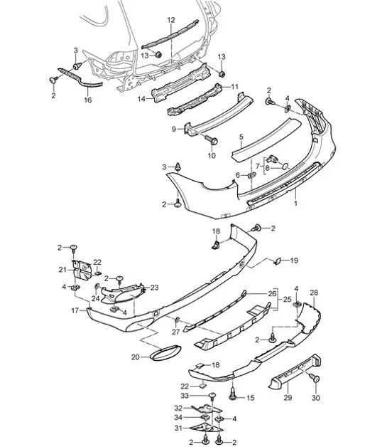 Diagram 802-005 Porsche Cayenne E-Híbrido V6 3.0L 470Hp 