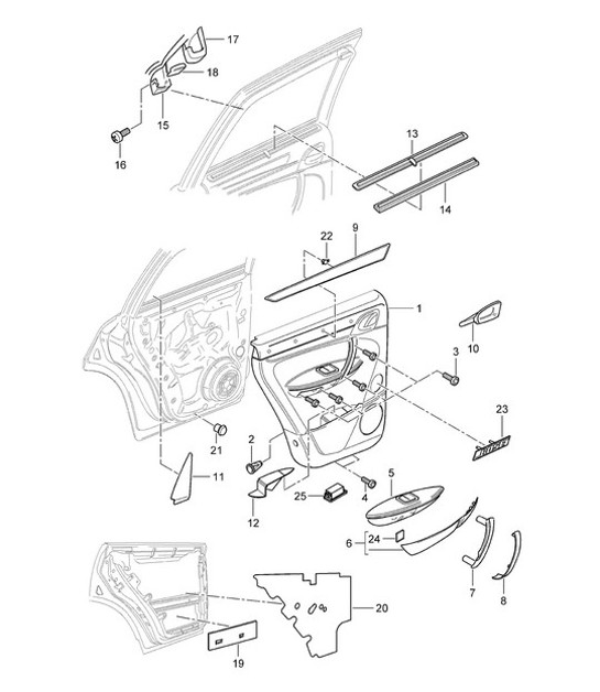 Diagram 807-015 Porsche 997 TURBO 2007>> Body