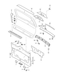 Rivestimenti / Cofano posteriore Cayenne 9PA1 (957) 2007-10