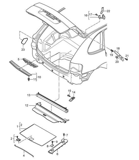 Diagram 807-040 Porsche 911Turbo 3.0L 1975-77 Carrozzeria
