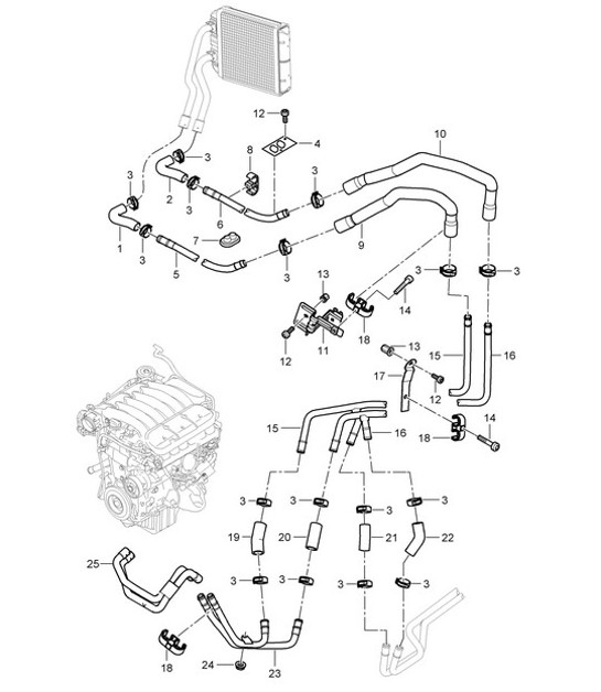 Diagram 813-005 Porsche Cayman 987C/981C (2005-2016) Karosserie