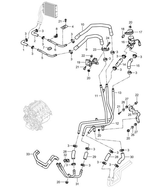 Diagram 813-010 Porsche Cayenne Turbo 4.5L 2003>> Body