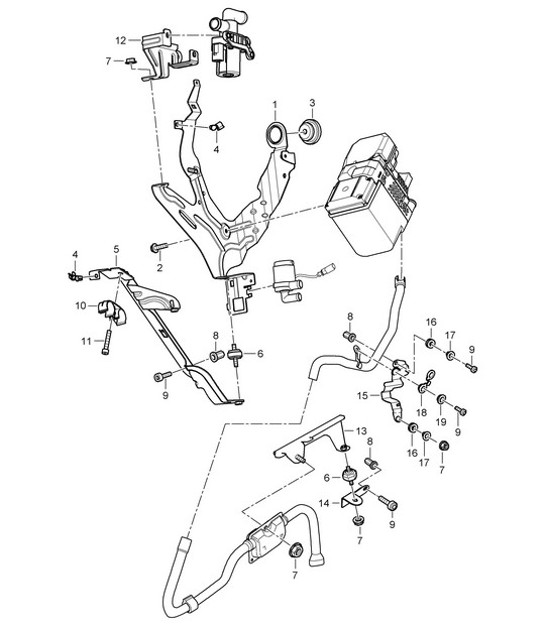 Diagram 813-085 Porsche 996 C4 3.6L 09/01-2005 Body