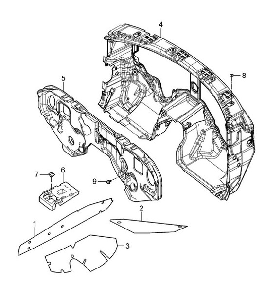 Diagram 817-067 Porsche Cayenne 9PA1 (957) 2007-2010 Body