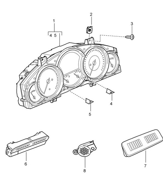 Diagram 906-000 Porsche 918 Spyder 2014-2015 