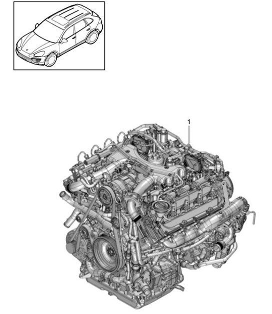 Diagram 101-035 Porsche 996 C4 3.4L 1997-08/01 Engine