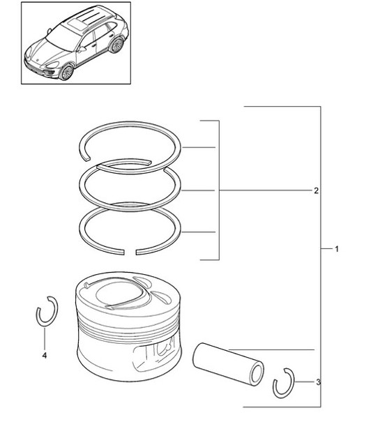 Diagram 102-055 Porsche Cayenne Turbo / Turbo S 4.8L 2007>> Engine