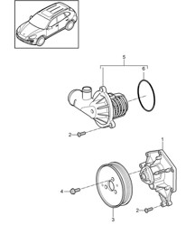 Pompe à liquide de refroidissement / boîtier de thermostat (Modèle : 059E,CRCA, CRCB,CNRB, CVVA,CVVB, CVVC) Cayenne 92A (958) 3,0L DIESEL 2011-18 Pompe à liquide de refroidissement / boîtier de thermostat (Modèle : 059E,CRCA, CRCB,CNRB, CVVA,CVVB, CVVC) Cayenne 92A (958) 3,0L DIESEL 2011-18