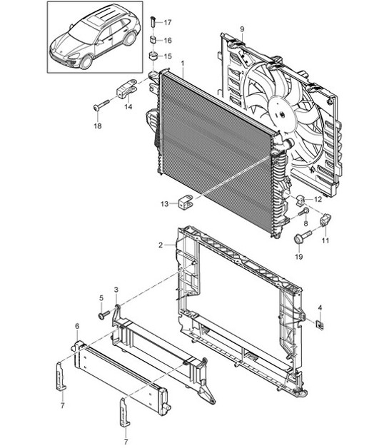 Diagram 105-030 Porsche 992 Targa 4 3.0L 