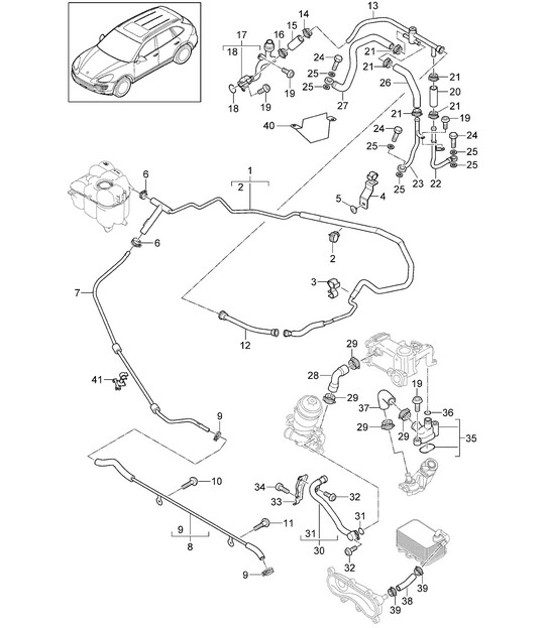 Diagram 105-052 Porsche Taycan (9J1) MK1 2020-2024 