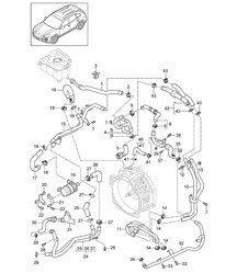 Water cooling /  Electric drive (PR:D19)  Cayenne 92A (958) 3.0L HYBRID 2015>>