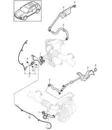 Luftfilter mit Anschlussteilen / Unterdruckleitung (PR:D6V,E0W) Cayenne 92A (958) 4.8L GTS 2011-18 Luftfilter mit Anschlussteilen / Unterdruckleitung (PR:D6V,E0W) Cayenne 92A (958) 4.8L GTS 2011-18