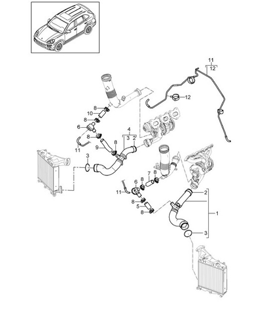 Diagram 107-082 Porsche 993 (911) RS 1994-97 Moteur