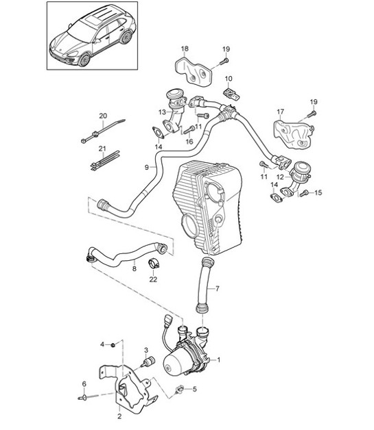 Diagram 108-010 Porsche Cayenne Turbo / Turbo S 4.8L 2007>> Engine