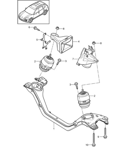 Diagram 109-020 Porsche 918 Spyder 2014-2015 