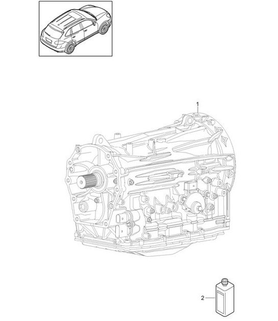 Diagram 320-000 Porsche Cayman S 3.4L 987C 2005-08 Trasmissione