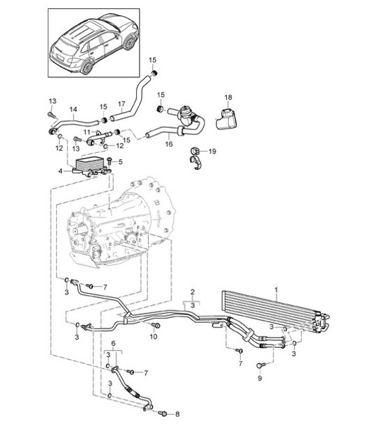 Diagram 360-050 Porsche 997 MKII Turbo 2009>> Transmission