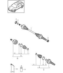Albero motore Cayenne 92A (958) &gt;&gt;2014