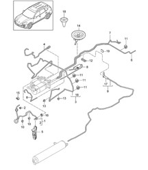 Adaptieve ophanging / lijnen (PR:1BK) Cayenne 92A (958) 2011-18