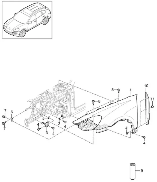 Diagram 801-040 Porsche Macan (95B) MK2 2019-2021 