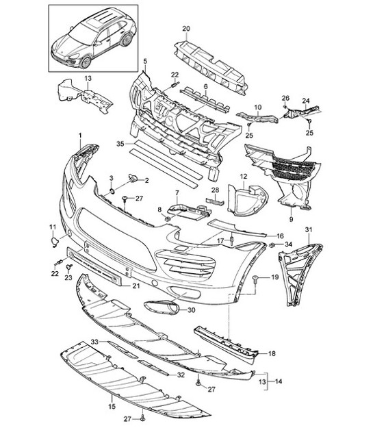 Diagram 802-000 Porsche Cayenne Coupé GTS V8 4.0L Benzina 460CV 