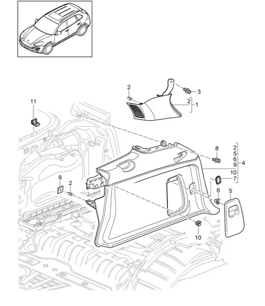 Diagram 807-045 Porsche Macan S Benziner 2.9L V6 380 PS 