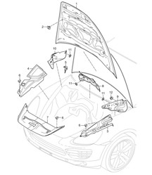 Geluidsdemper / Trim / Motorruimte Cayenne 92A (958) >>2014 Geluidsdemper / Trim / Motorruimte Cayenne 92A (958) >>2014