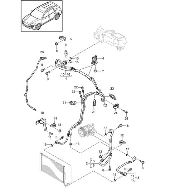 Diagram 813-067 Porsche 卡宴 92A（958） 2010-2017  车身