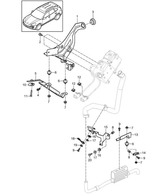 Support / Chauffage d'appoint Cayenne 92A (958) 2011-18