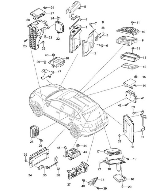 Diagram 901-002 Porsche Cayenne 3.2L V6 2003>> Materiale elettrico