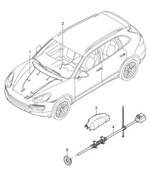Wiring looms / Engine bay / Gearbox Cayenne 92A (958) >>2014