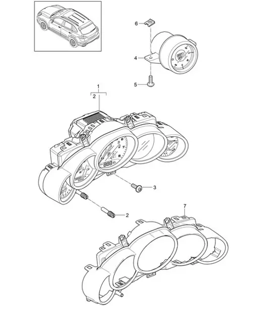 Diagram 906-003 Porsche Cayenne MK3 (958) 2010-2017 Elektrische apparatuur