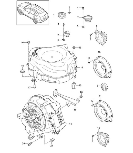 Diagram 911-006 Porsche 993 (911) C2 1994-97 Materiale elettrico
