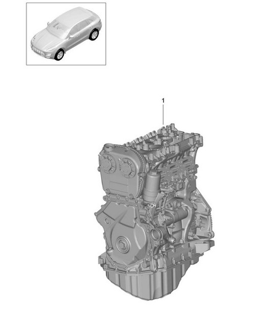 Diagram 101-025 Porsche 996 C4 3.4L 1997-08/01 Engine